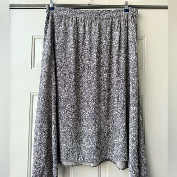 Eileen Fisher All Over Print Midi Skirt Size L - Picture 1 of 9